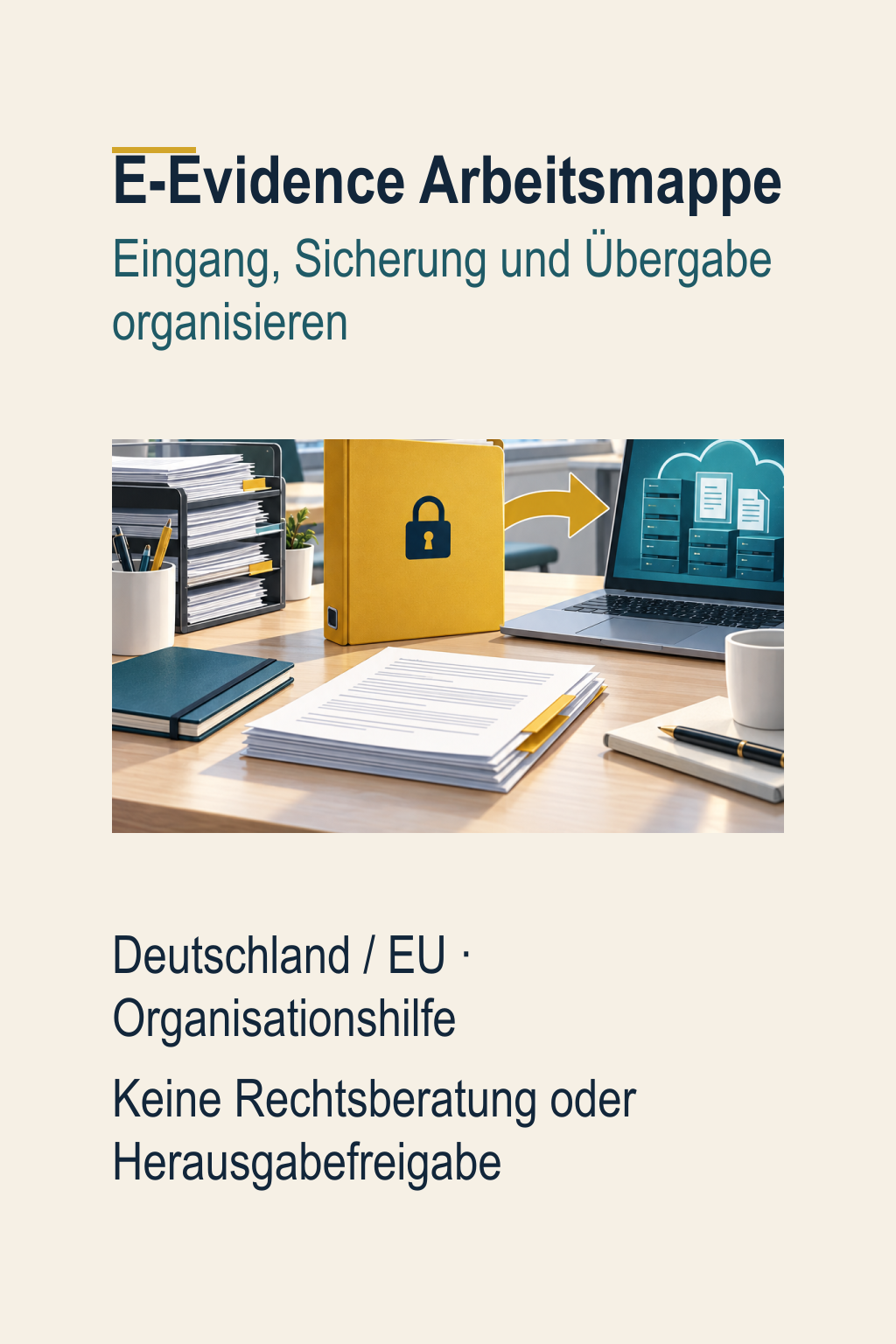 E-Evidence: Eingang, Sicherung und Übergabe organisieren